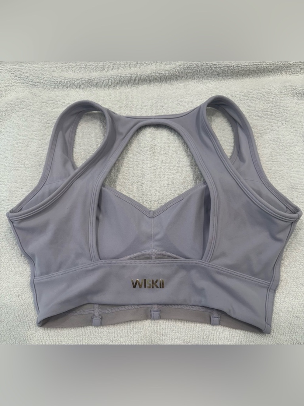 WISKII Mesh Corset Sports Bra Taro Ice Cream (Small) - Picture 4 of 7